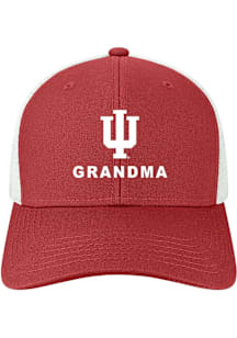 Indiana Hoosiers Grandma Mid Pro Trucker Adjustable Hat - Red