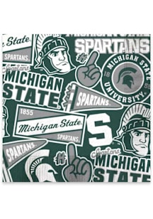 Michigan State Spartans 6.5" 25 pk Square Napkins