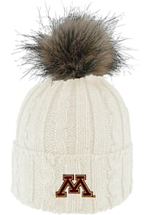 LogoFit Minnesota Golden Gophers White Alps Womens Knit Hat