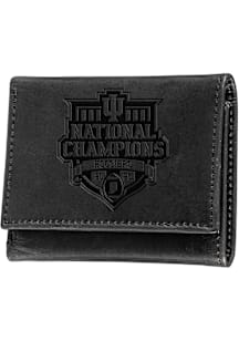 Indiana Hoosiers 2025 CFP National Champions Embossed Mens Trifold Wallet