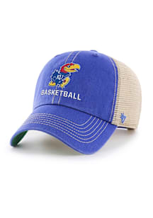 47 Kansas Jayhawks Basketball Trawler Adjustable Hat - Blue