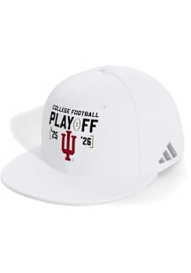Adidas Indiana Hoosiers White 2025 College Football Playoff Snapback Mens Snapback Hat
