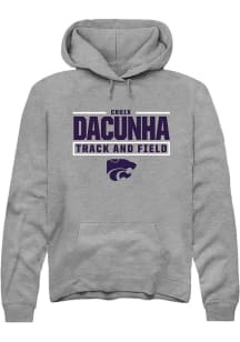 Croix DaCunha Rally Mens Graphite K-State Wildcats NIL Stacked Box Player Hood