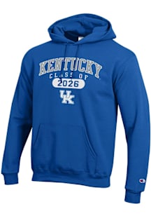 Champion Kentucky Wildcats Mens Blue Class of 2026 Powerblend Long Sleeve Hoodie