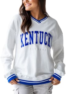 Gameday Social Kentucky Wildcats Womens White Allen Arch Crew Sweatshirt