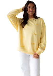 Gameday Social LSU Tigers Womens Yellow Ritter Repeat Crew Sweatshirt
