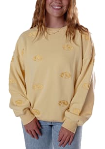 Gameday Social Missouri Tigers Womens Yellow Ritter Repeat Crew Sweatshirt