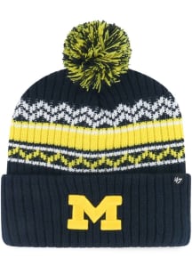 Michigan Wolverines 47 Polar Vortex Cuff Youth Knit Hat - Navy Blue