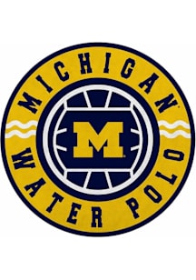 Navy Blue Michigan Wolverines Water Polo Shape Cut Pennant