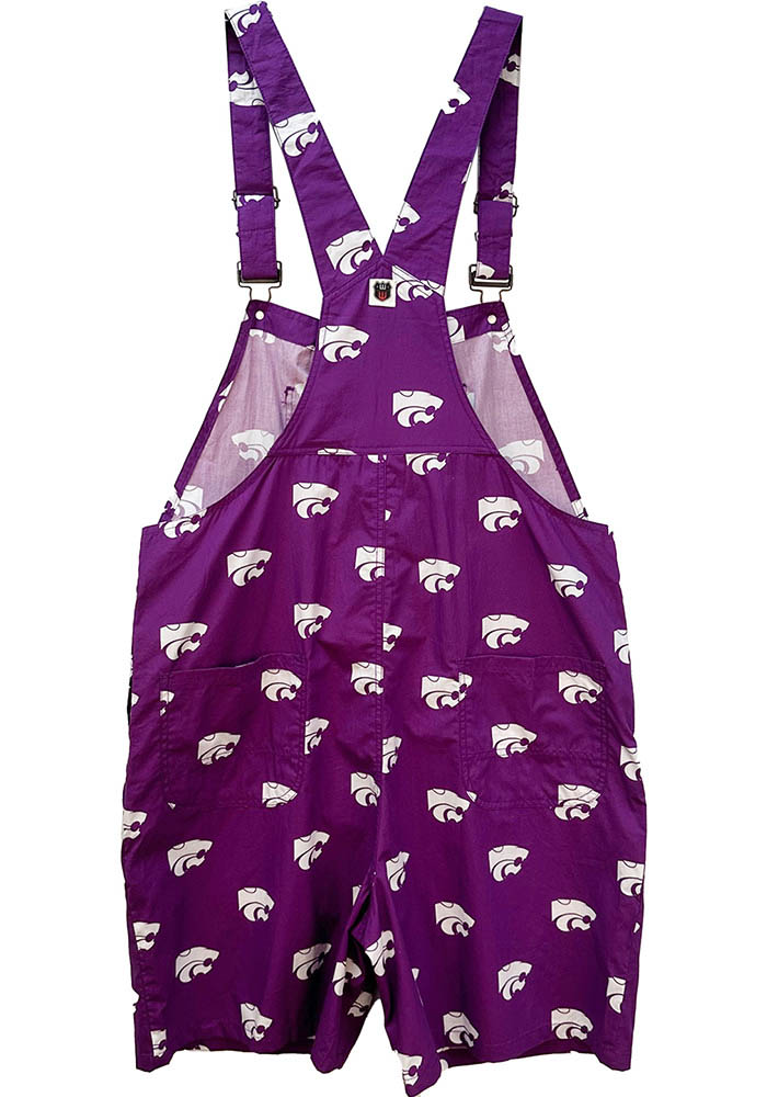 Wes and Willy Mens PURPLE K-State Wildcats Allover Logo