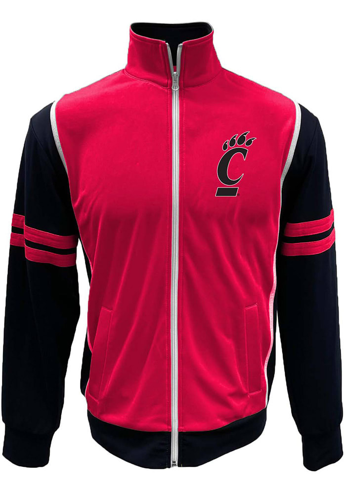 Wes and Willy Cincinnati Bearcats Mens Black Vault Tricot Track Jacket