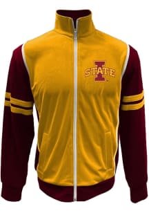 Wes and Willy Iowa State Cyclones Mens Gold Vault Tricot Track Jacket