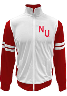 Mens Nebraska Cornhuskers Red Wes and Willy Vault Tricot Long Sleeve Track Jacket