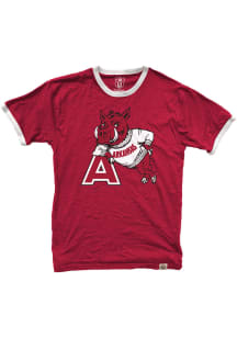 Arkansas Razorbacks Red Vault Contrast Ringer Short Sleeve Fashion T Shirt