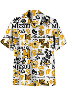 Wes and Willy Missouri Tigers Mens White Vault Floral Short Sleeve Dress Shirt