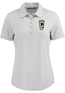 Cutter and Buck Columbus Crew Womens Grey Coastline Eco Short Sleeve Polo Shirt