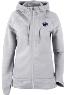 Womens Penn State Nittany Lions Grey Columbia Pack It Up Long Sleeve Full Zip Jacket