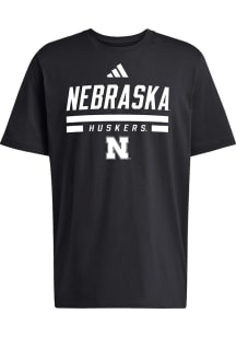 Nebraska Cornhuskers Black Adidas Fresh Short Sleeve T Shirt