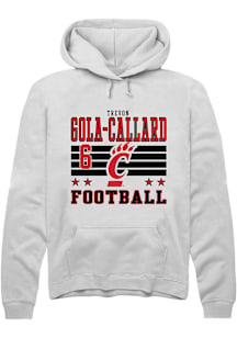 Trevon Gola-Callard Cincinnati Bearcats Mens White Football NIL Striped Player Hood