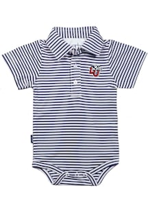 Liberty Flames Baby Navy Blue Carson Short Sleeve One Piece Polo