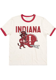 Homefield Indiana Hoosiers White 1960s Bison and Football Helmet Short Sleeve Fashion T Shirt
