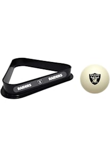 Las Vegas Raiders Cue Ball and Rack Billiard Ball Rack