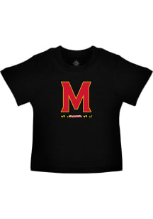 Infant Black Maryland Terrapins Primary Logo Short Sleeve T-Shirt