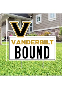 Vanderbilt Commodores School Bound Yard Sign - White