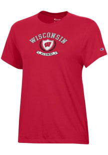 Wisconsin Badgers Red Champion Alumni Short Sleeve T-Shirt