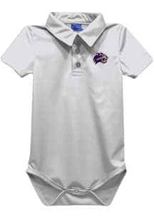 Vive La Fete Western Carolina Baby White Team Short Sleeve One Piece Polo