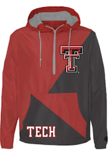 Something Inked Texas Tech Red Raiders Mens Red 2 Hit Primary Logo Wordmark Pullover Jackets