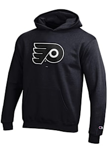 Champion Philadelphia Flyers Youth Black Powerblend Long Sleeve Hoodie
