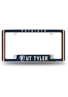 UT Tyler Patriots Classic All Over Chrome License Plate Frame - Silver