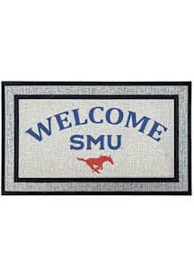 SMU Mustangs Welcome 18x30 Door Mat