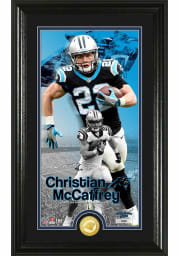 Carolina Panthers Christian McCaffrey Bronze Coin Photo Mint Plaque