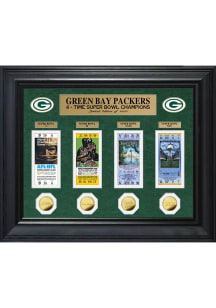 Green Bay Packers Super Bowl Ticket Collection Plaque