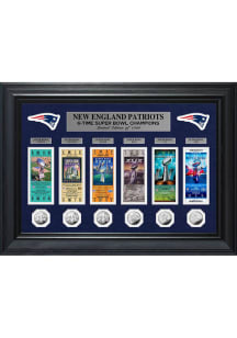 New England Patriots Super Bowl Ticket Collection Plaque