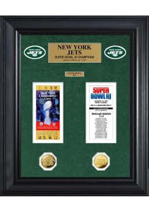 New York Jets Super Bowl Ticket Collection Plaque