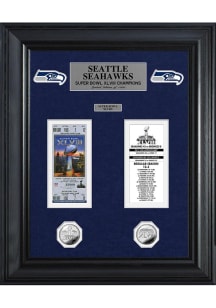 Seattle Seahawks Super Bowl Ticket Collection Plaque