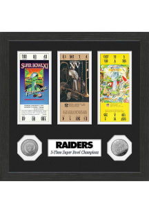 Las Vegas Raiders Super Bowl Ticket Collection Plaque