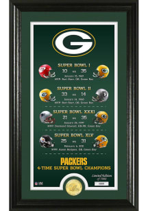 Green Bay Packers Legacy Bronze Coin Photo Mint Plaque