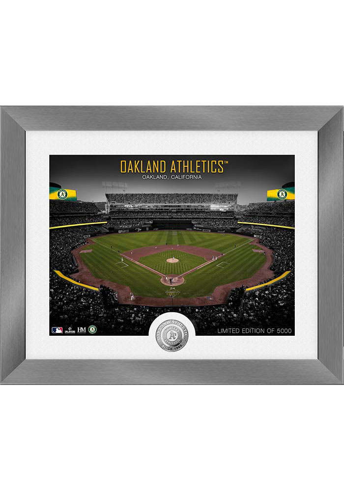 Oakland Athletics Art Deco Silver Coin Plaque