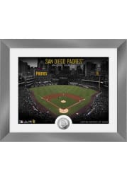 San Diego Padres Art Deco Silver Coin Plaque