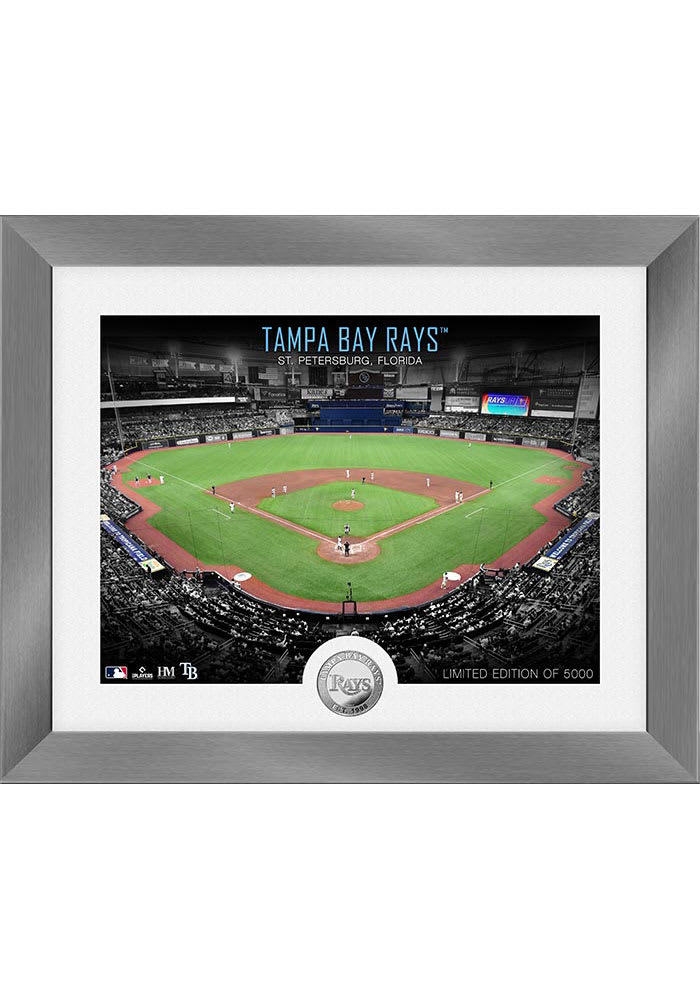 Tampa Bay Rays Art Deco Silver Coin Plaque