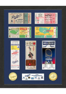 Los Angeles Dodgers World Series Ticket Collection Plaque