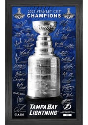 Tampa Bay Lightning 2021 Stanley Cup Champions Signature Trophy Picture Frame