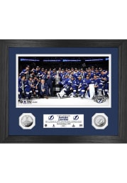 Tampa Bay Lightning 2021 Stanley Cup Champions Silver Coin Photo Mint Plaque