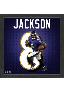 Baltimore Ravens Lamar Jackson Impact Jersey Picture Frame