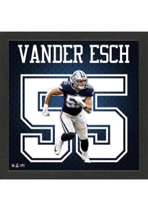 Dallas Cowboys Leighton Vander Esch Impact Jersey Picture Frame