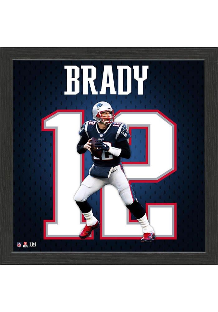 Mac Jones New England Patriots Impact Jersey Frame